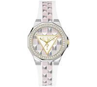 GUESS Men Analogue Quartz Watch with Silicone Strap GW0834L1