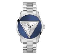 Guess Men's Analogue Quartz Watch GW0782G3 - Badge Blue Trademark Dial - Stainless Steel Strap