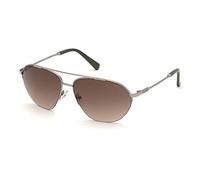 GUESS Men's 0 Sunglasses, shiny gunmetal, 61
