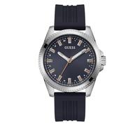Guess Men's 44mm Watch - Black Strap Black Dial Black Case