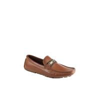GUESS Men's Aarav Driving Style Loafer, Cognac 210, 9.5 UK