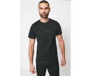 Guess Men's Aidy Crew Neck Ss Tee Jet Black | Size: Large Guess Black L