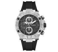 GUESS Men's Analog Quartz Watch with Silicone Strap GW0802G1