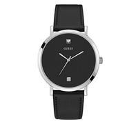 GUESS Men's Analog Watch with Leather Calfskin Strap GW0009G1