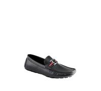 GUESS Men's Askers Driving Style Loafer, Black Saffiano 004, 7 UK