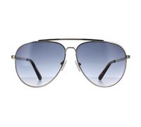 Guess Man GU00059 32W Sunglasses Metal Gold Blue Pilot Normal Shaded
