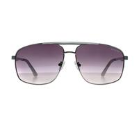 Guess Men's Aviator Shiny Light Nickeltin Grey Gradient GO00063 Guess Grey One Size