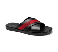 GUESS Men's Banlin Sandal, Black/Red 002, 11 UK