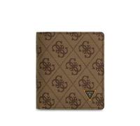 Guess Men's Bifold Wallet Milano Bifold S Beige Brown | iconic Guess design, multiple compartments, card slots