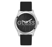 Guess Men's Watch Reputation GW0887G1 - Quartz, 44mm Stainless Steel, Black Dial, Silicone, 3 ATM