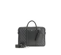 GUESS Men's Briefcase Milano Laptop Bag M Black Anthracite