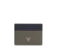 GUESS Men's Card Case Milano Card Holder Grey/Blue