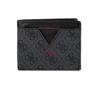 GUESS Men's Classic Bifold Wallet with Card Slots, Bill Compartment and Id Window, Black Quattro G, One Size, Classic Bifold Wallet with Card Slots, Bill Compartment and Id Window