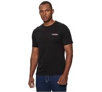 Guess Mens CN Slim GJ American Tradition T-Shirt Black (UK, Alpha, M, Regular, Regular, Black)