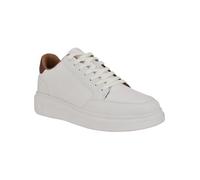 GUESS Men's Creve Sneaker, White/Cognac 140, 8 UK