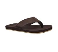 GUESS Men's Dubbz Flip-Flop, Dark Brown 200, 8 UK