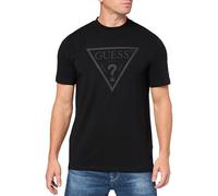GUESS Men's Eco Tonal Logo Short Sleeve T-Shirt, Black, Medium
