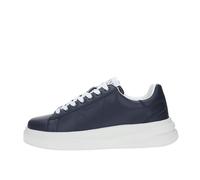 GUESS Men's ELBA Sneaker, Blue/White, 9 UK
