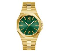 Guess Men's Green Dial Gold Tone Bracelet Watch