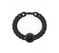 Guess Mens Gunmetal 21mm Lion Coin Bracelet - Steel / Rhodium Plated