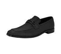 GUESS Men's Hollas Loafer, Black Saffiano Texture 001, 7.5 UK