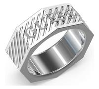 Guess Jumr0303-wst62 Ring Silver Men