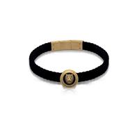 Guess Mens Lion King 14mm Lion Coin & Black Yg UMB01312YGBK - Steel