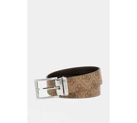 Guess Men's Logo Belt Printed Brown in Beige | Size: Small Guess Beige S
