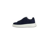 GUESS Men's Low Leather Sneakers FMTLBASUE12, bule, 6.5 UK