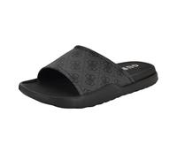 GUESS Men's Magaria Slide Sandal, Dark Grey Logo Multi 020, 10 UK