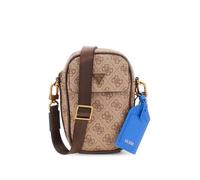 GUESS Men's Mini Crossbody Bag Milano Crossbody Micro Beige Brown