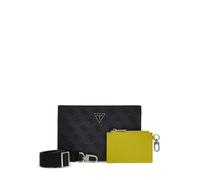 GUESS Men's Mini Crossbody Bag Milano Crossbody Top Zip Black