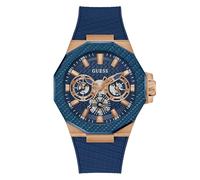 GUESS Men's Multi Dial Quartz Watch with Silicone Strap GW0853G3