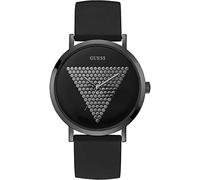 Guess Mens Quartz Watch, Analogue Classic Display and Silicone Strap W1161G2