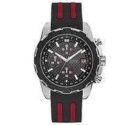 Guess Mens Chronograph Quartz Watch with Silicone Strap W1047G1