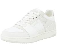 GUESS Men's SAVA Low Sneaker, Beige, 9 UK
