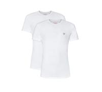 Guess Men's Short Sleeve Caleb Hero Crew Neck 2pack, Optic White, XL
