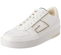 Guess Men's SILEA Sneaker, Whisper White, 8 UK