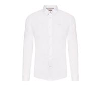 GUESS Men's Slim Shirt Cotton Poplin L White