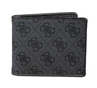 GUESS mens Slimfold Wallet, Charcoal/Black, One Size UK