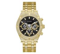 Guess Mens Sport Multifunction 44mm Watch, Gold Tone/Gold/Glossy/Black, One Size, Continental