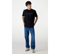 Guess Men's Ss Cn Box Logo Tee Black | Size: Medium Guess Black M