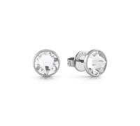 Guess Men's Stainless Steel 8mm Crystal Stud Earrings