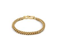 Guess Men's Stainless Steel Gold Tone Box Chain Bracelet