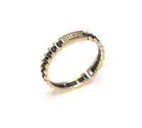 Guess Men's Stainless Steel Gold Tone Crystal Tag Empire Bracelet