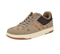 GUESS Men's Tryon Sneaker, Taupe Logo Multi 240, 9.5