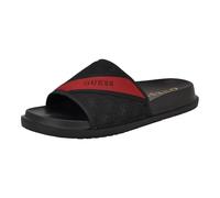 Guess Men's Vellden Slide Sandal, Black Logo Multi 001, 11 UK
