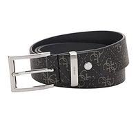 GUESS Men's Vezzola Leather Belt, Dark Black, 105