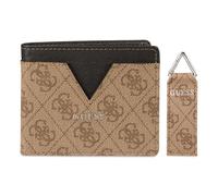 GUESS Men's Wallet Gift Set, Brown Quattro G, One Size, Wallet Gift Set