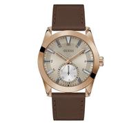 Guess Greyson GW0793G3 Men's Watch Leather, red / gold, Strap.